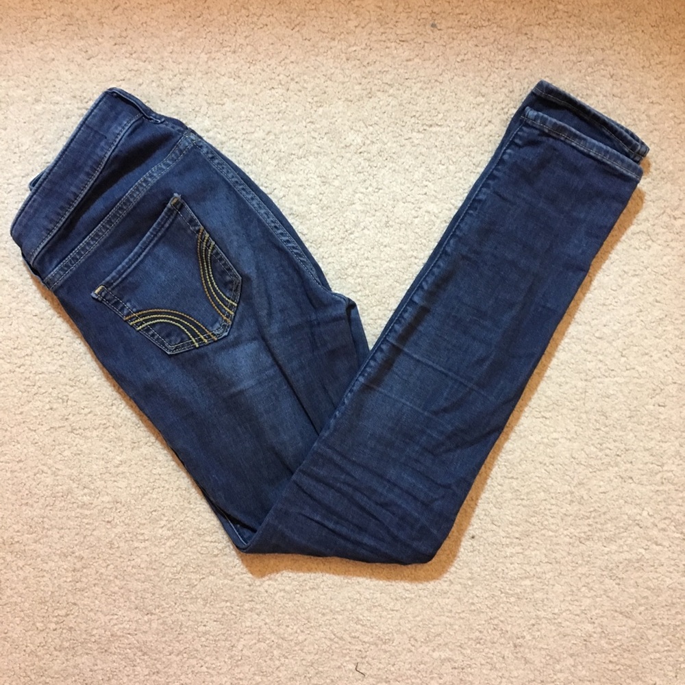 Blue low rise Hollister jean leggings